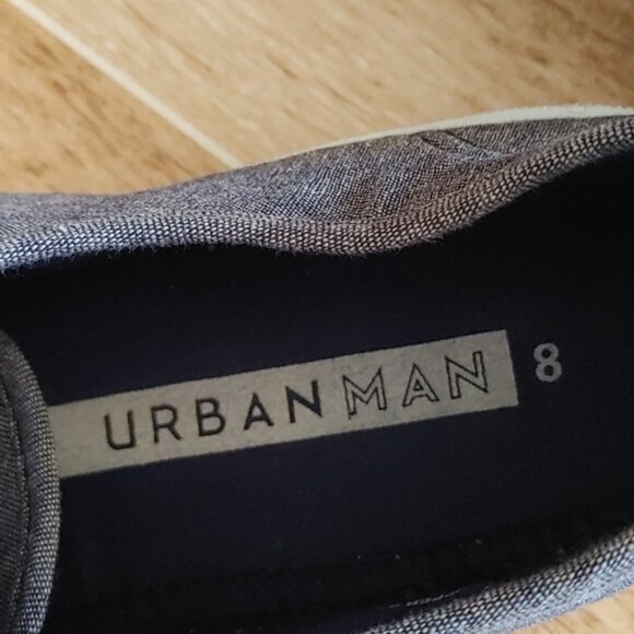 URBAN MAN blue canva lace sneakers canvas shoes size 8 - Picture 6 of 8